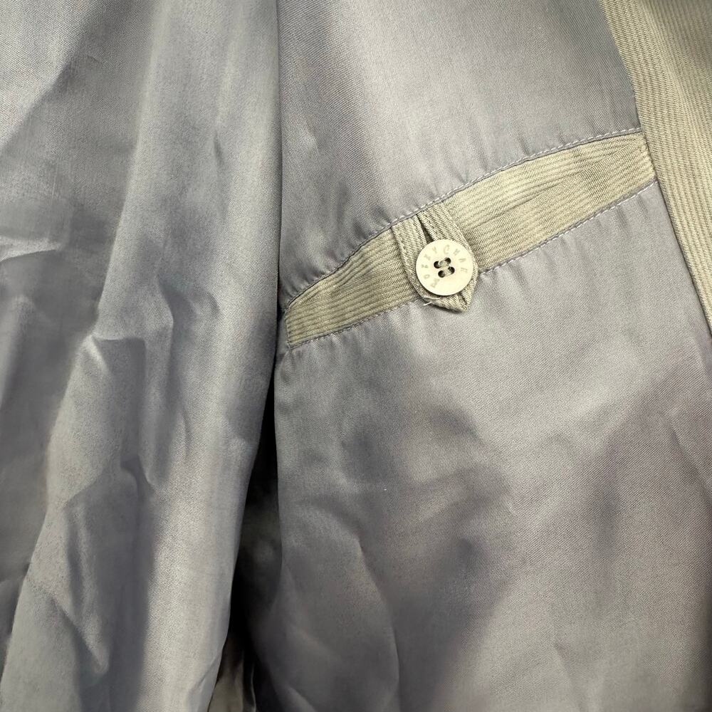 Bobby Chan Size M Button Up Long-Sleeved Overshirt Gray 100% Silk Inner Pocket - Picture 5 of 7